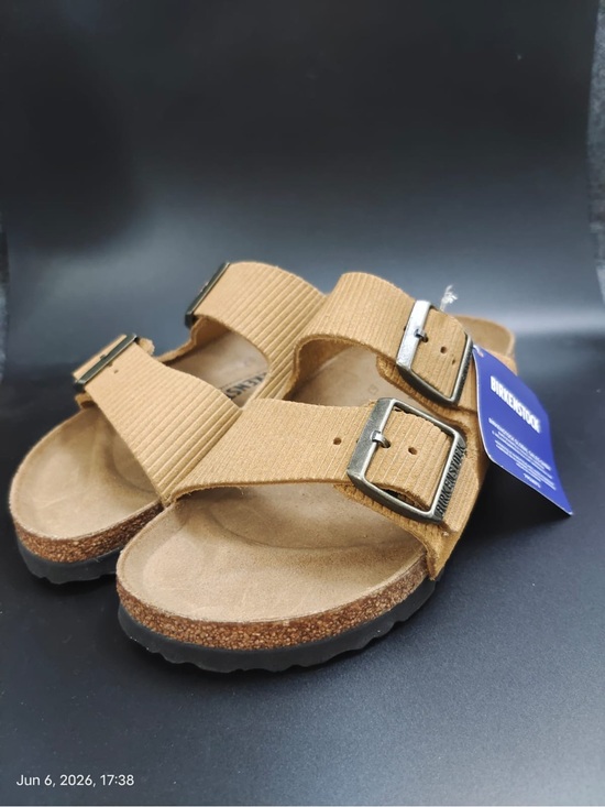 Birkenstock Shoes - NWOB birkenstock sandals women EU 37 USA  6 Arizona Corduroy Cork Brown